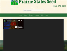 Tablet Screenshot of prairiestatesseed.com